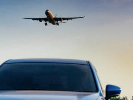 Car and plane