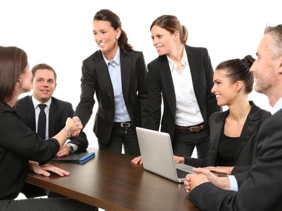 People around a conference table